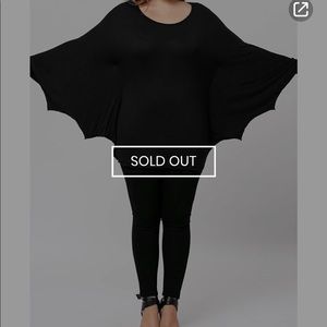 DressLily Halloween Bat Wing Tee